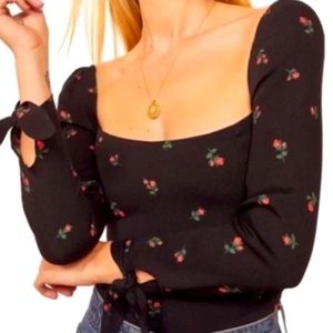 Reformation Kemmy long sleeve top